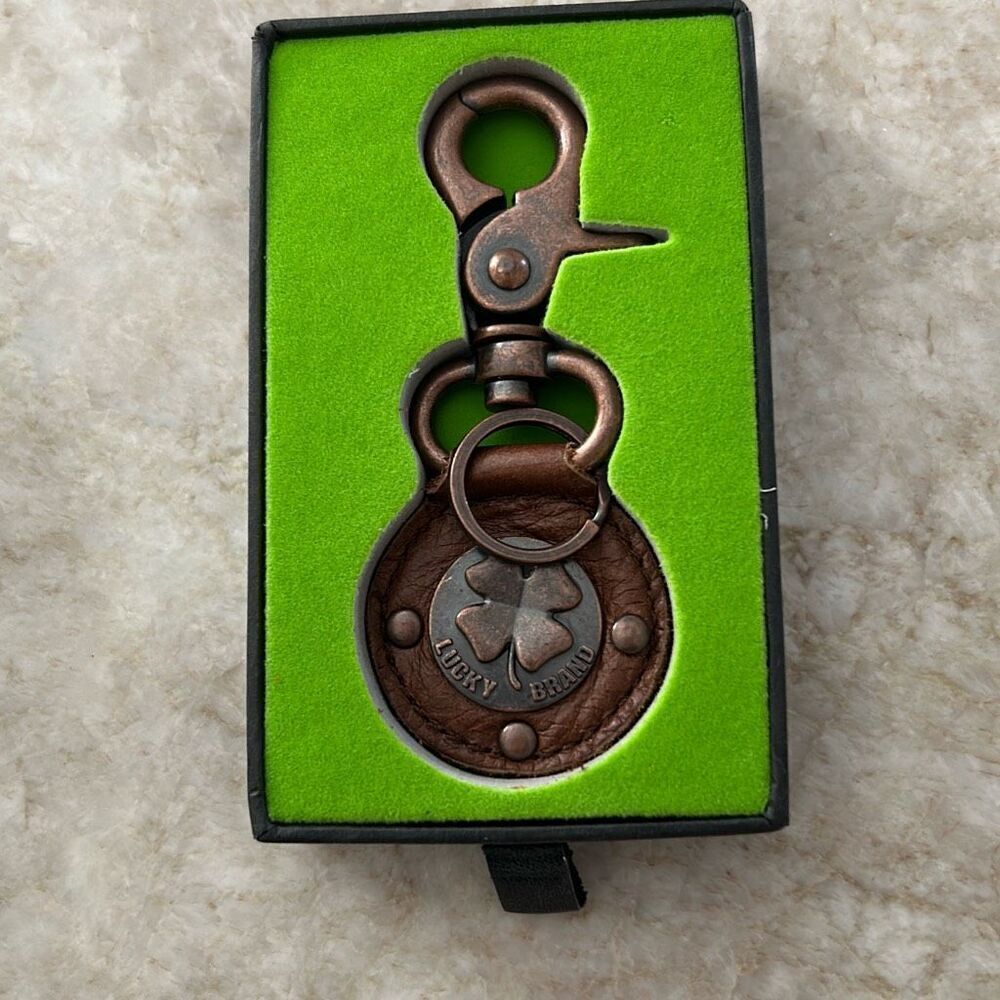 LUCKY Brand Leather Keychain